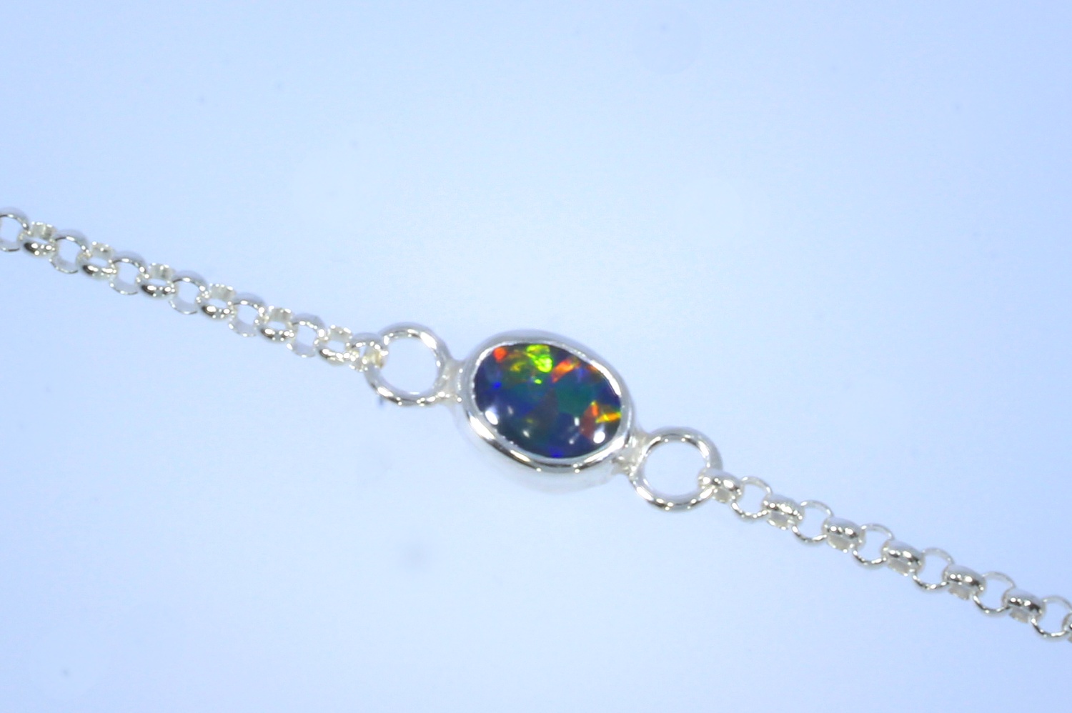 Opal armbånd 4. (9×7 mm opal)